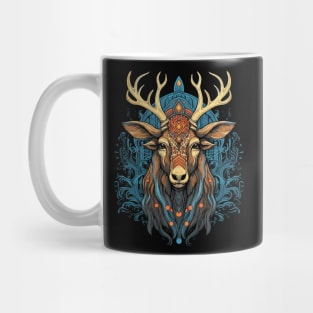 DMT Art Psychedelic Reindeer Mug